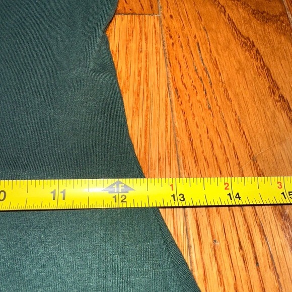 Express Bodycon Dress Long Sleeve green Plunge Neck Party Cocktail XS - Picture 5 of 6